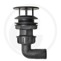 Króciec ssawny z kolankiem fi 40   AP24KS40