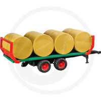 BRUDER Przyczepa do transportu bel z 8 belami