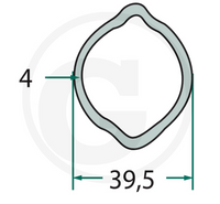 Rura profilowa cytryna G5 1,5M wewnętrzna
